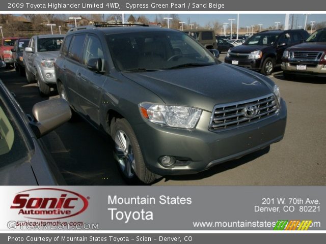 2009 Toyota Highlander Limited 4WD in Cypress Green Pearl