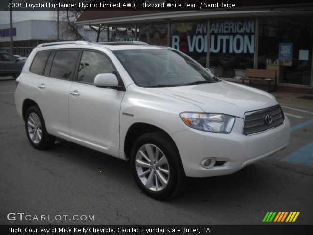 2008 Toyota Highlander Hybrid Limited 4WD in Blizzard White Pearl