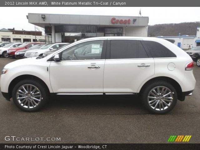 2012 Lincoln MKX AWD in White Platinum Metallic Tri-Coat