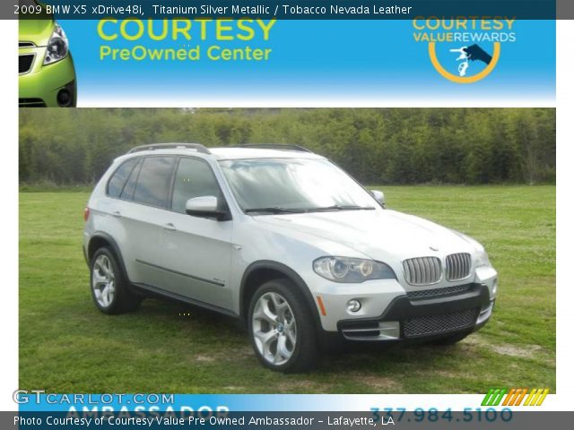 2009 BMW X5 xDrive48i in Titanium Silver Metallic