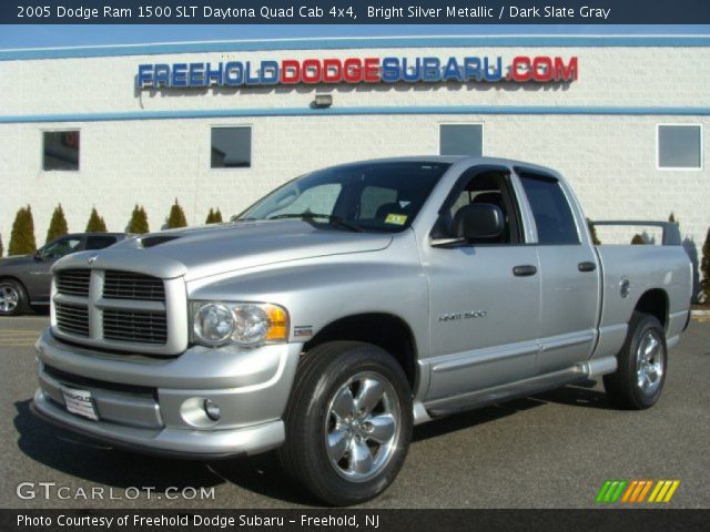 2005 Dodge Ram 1500 SLT Daytona Quad Cab 4x4 in Bright Silver Metallic