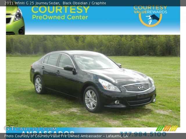 2011 Infiniti G 25 Journey Sedan in Black Obsidian