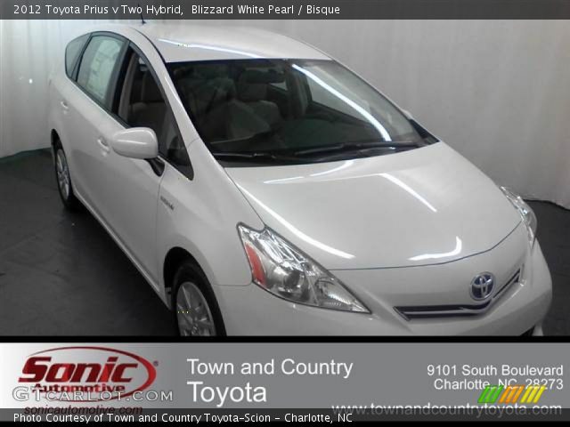 2012 Toyota Prius v Two Hybrid in Blizzard White Pearl