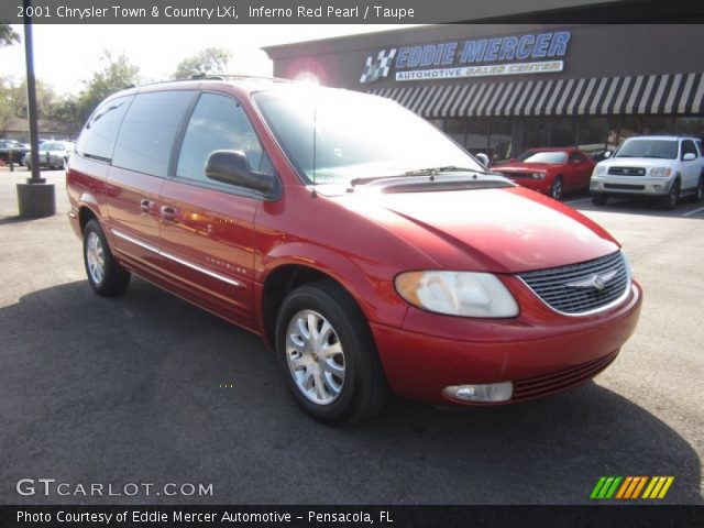 2001 Chrysler Town & Country LXi in Inferno Red Pearl