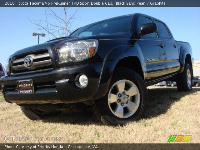 2010 Toyota Tacoma V6 PreRunner TRD Sport Double Cab in Black Sand Pearl