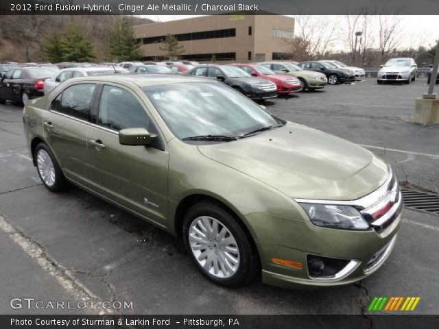 Ginger Ale Metallic 2012 Ford Fusion Hybrid Charcoal