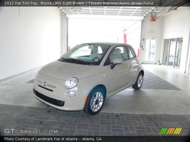 2012 Fiat 500 Pop in Mocha Latte (Light Brown)