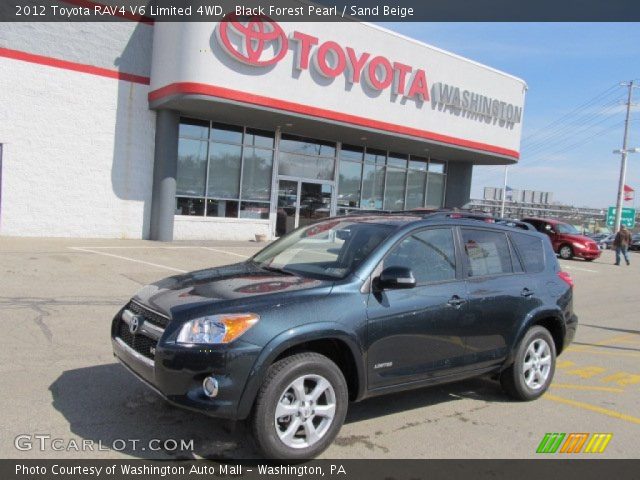 2012 Toyota RAV4 V6 Limited 4WD in Black Forest Pearl