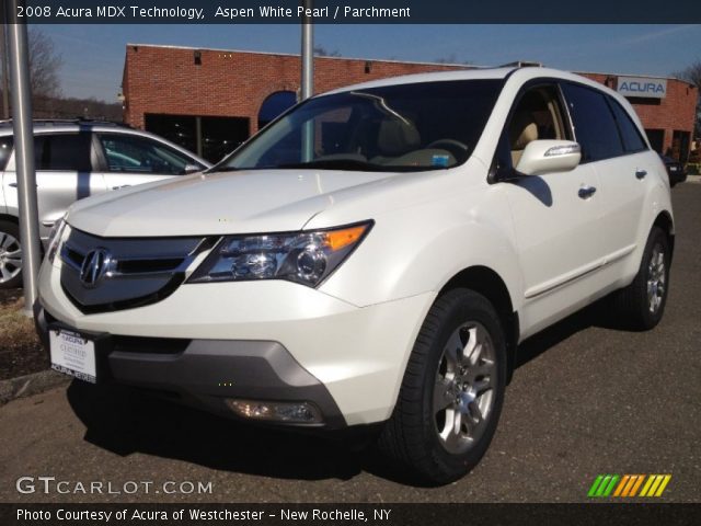2008 Acura MDX Technology in Aspen White Pearl