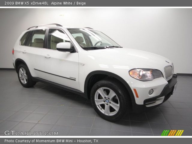 2009 BMW X5 xDrive48i in Alpine White