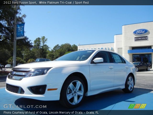 2012 Ford Fusion Sport in White Platinum Tri-Coat