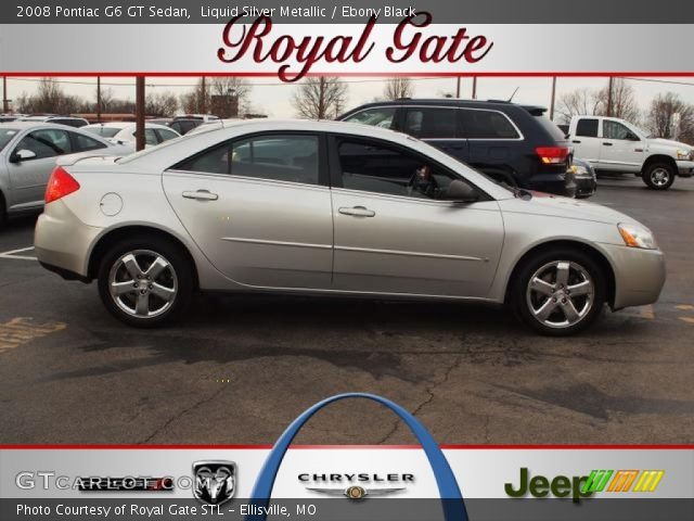 2008 Pontiac G6 GT Sedan in Liquid Silver Metallic. Click to see large ...
