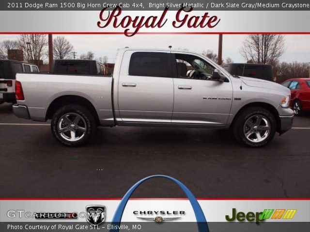 2011 Dodge Ram 1500 Big Horn Crew Cab 4x4 in Bright Silver Metallic