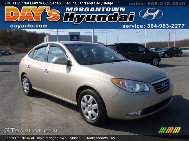 2008 Hyundai Elantra GLS Sedan in Laguna Sand Metallic