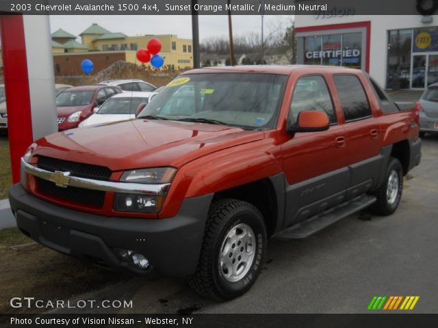 2003 Chevrolet Avalanche 1500 4x4 in Sunset Orange Metallic