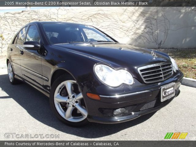 2005 Mercedes-Benz C 230 Kompressor Sedan in Obsidian Black Metallic