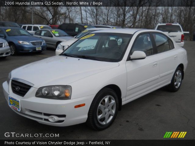 2006 Hyundai Elantra GLS Sedan in Nordic White