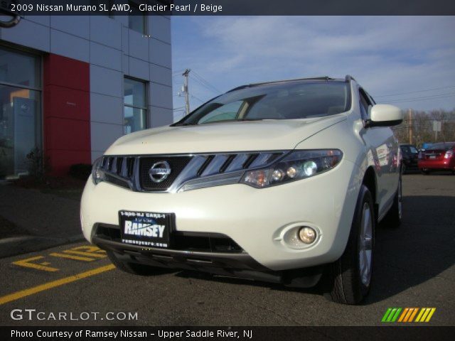 2009 Nissan Murano SL AWD in Glacier Pearl