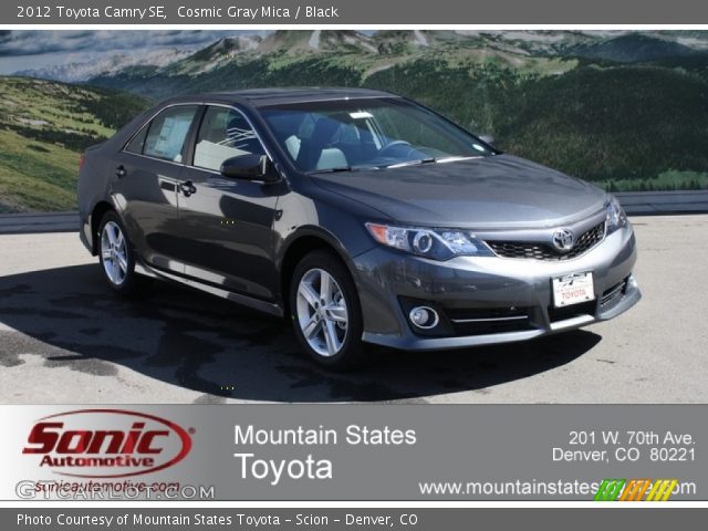 2012 Toyota Camry SE in Cosmic Gray Mica