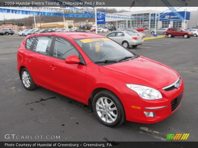 2009 Hyundai Elantra Touring in Chilipepper Red
