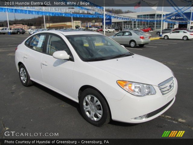 2010 Hyundai Elantra GLS in Nordic White