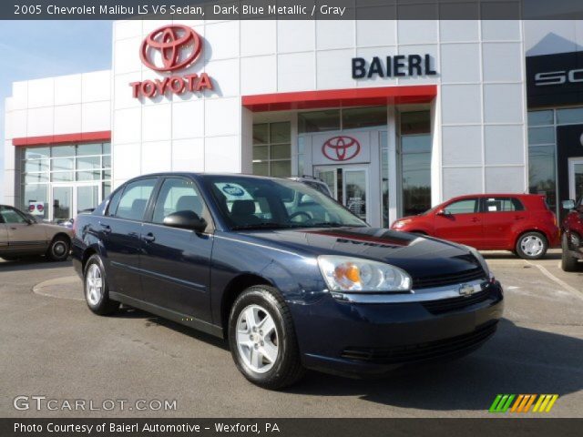 2005 Chevrolet Malibu LS V6 Sedan in Dark Blue Metallic