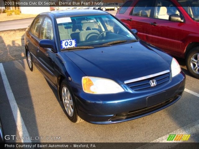 2003 Honda Civic EX Sedan in Eternal Blue Pearl