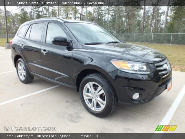 2012 Hyundai Santa Fe Limited in Twilight Black