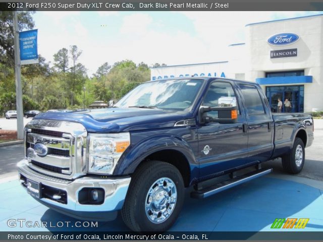 2012 Ford F250 Super Duty XLT Crew Cab in Dark Blue Pearl Metallic