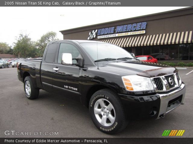 2005 Nissan Titan SE King Cab in Galaxy Black