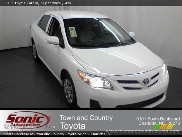 2012 Toyota Corolla  in Super White