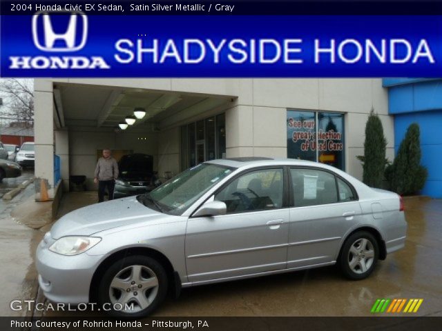 2004 Honda Civic EX Sedan in Satin Silver Metallic
