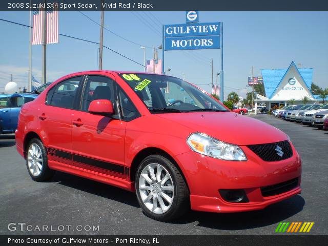 2008 Suzuki SX4 Sport Sedan in Vivid Red