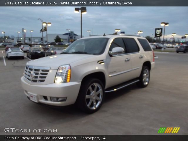 2012 Cadillac Escalade Luxury in White Diamond Tricoat