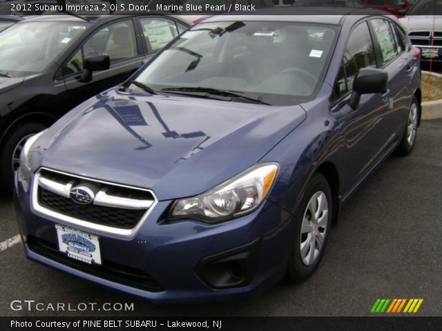 2012 Subaru Impreza 2.0i 5 Door in Marine Blue Pearl