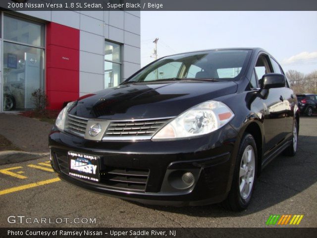 2008 Nissan Versa 1.8 SL Sedan in Super Black