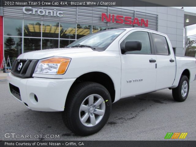 2012 Nissan Titan S Crew Cab 4x4 in Blizzard White