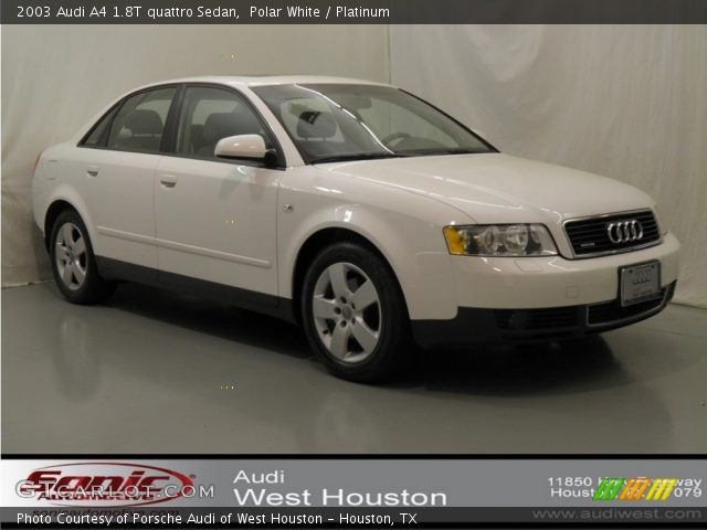 2003 Audi A4 1.8T quattro Sedan in Polar White