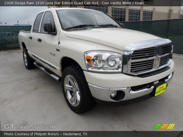 2008 Dodge Ram 1500 Lone Star Edition Quad Cab 4x4 in Cool Vanilla White