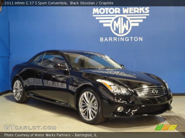 2011 Infiniti G 37 S Sport Convertible in Black Obsidian