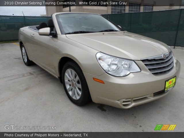 2010 Chrysler Sebring Touring Convertible in White Gold