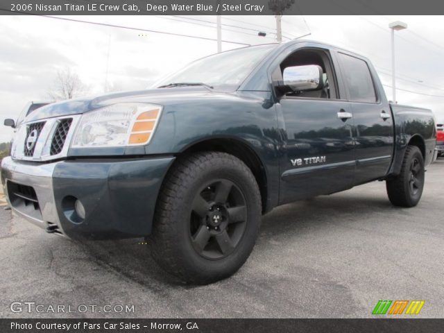 2006 Nissan Titan LE Crew Cab in Deep Water Blue