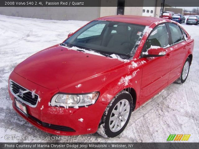 2008 Volvo S40 2.4i in Passion Red