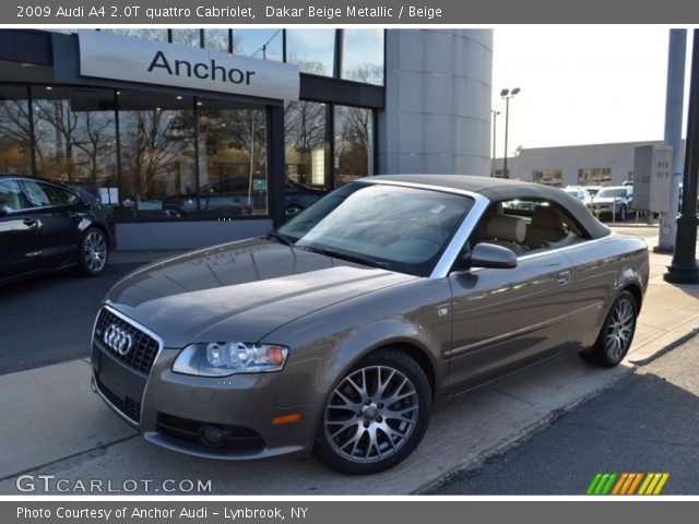 2009 Audi A4 2.0T quattro Cabriolet in Dakar Beige Metallic
