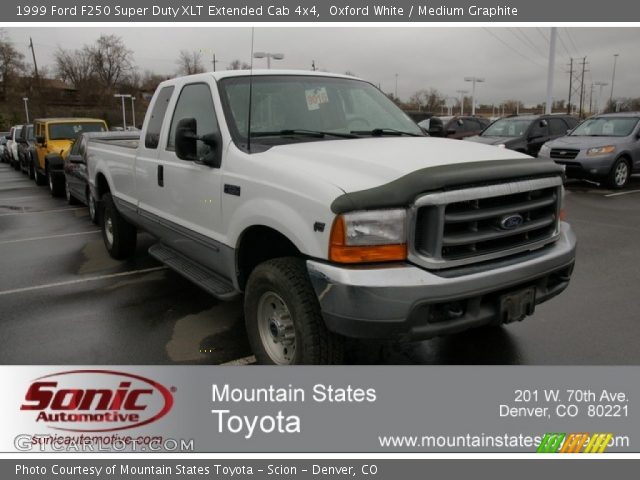 1999 Ford F250 Super Duty XLT Extended Cab 4x4 in Oxford White