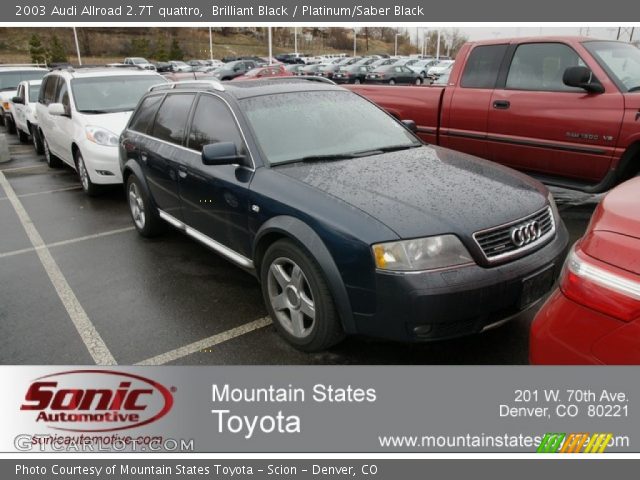 2003 Audi Allroad 2.7T quattro in Brilliant Black