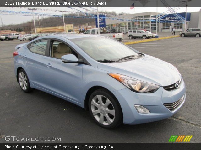 2012 Hyundai Elantra Limited in Blue Sky Metallic