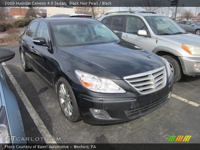 2009 Hyundai Genesis 4.6 Sedan in Black Noir Pearl