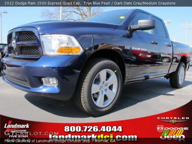 2012 Dodge Ram 1500 Express Quad Cab in True Blue Pearl