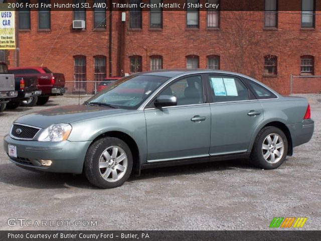 Titanium Green Metallic 2006 Ford Five Hundred Sel Awd